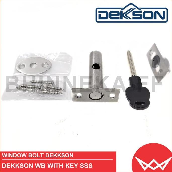 NEW Window Bolt Dekkson WB With Key SSS