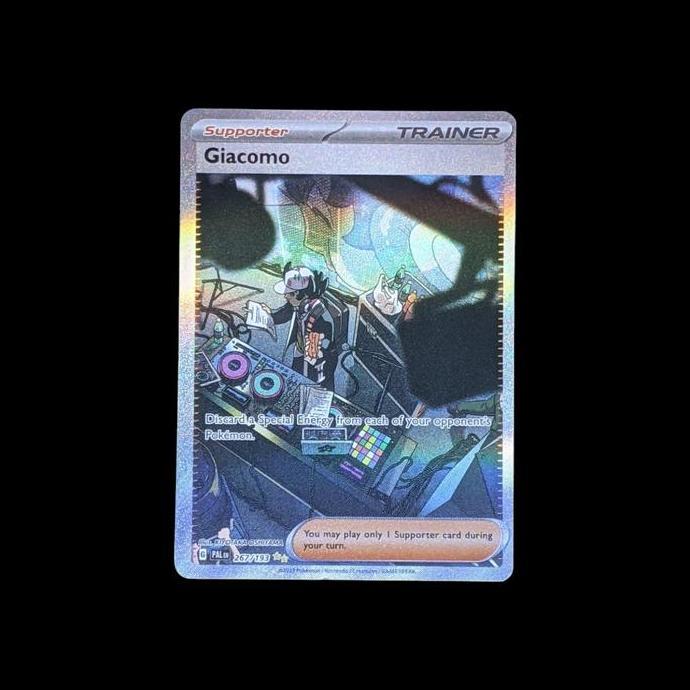 KARTU POKEMON TCG ENGLISH GIACOMO TRAINER SAR RG99