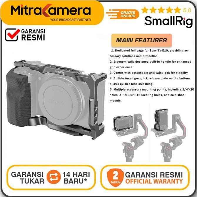 Osc - Smallrig Cage With Grip For Sony Zv-E10 3538B Garansi Resmi
