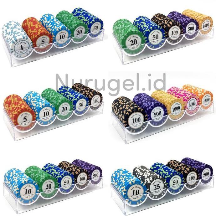 [ready] Poker Chip Set 100 pcs + Acrylic Box