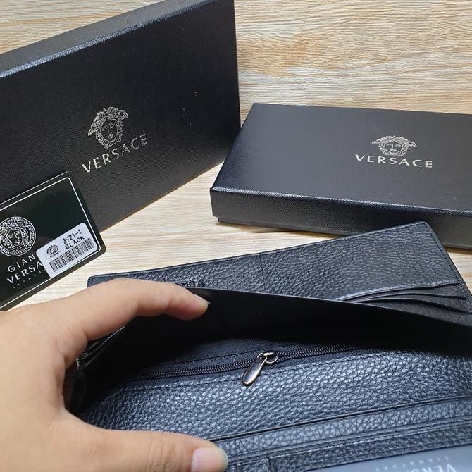 Dompet Pria Kulit Asli Panjang Merk Versace JM
