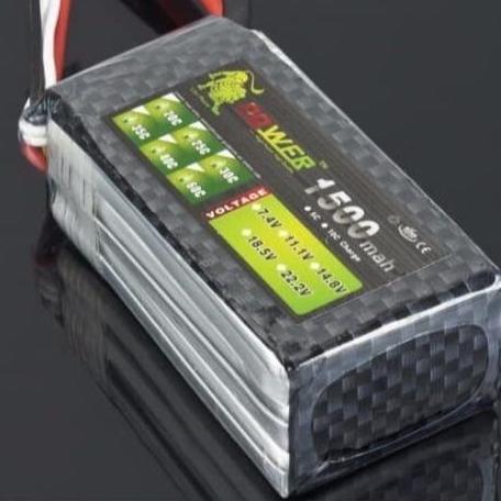 Batere Baterai Lipo Battery 11.1V 30C 1500MAH XT60 3S RC Car Boat Heli Alqshop