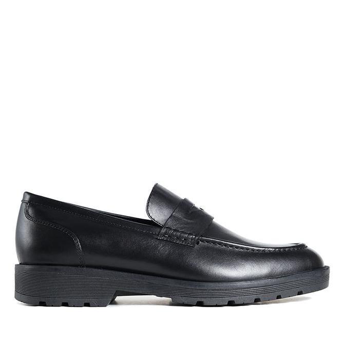 480sejatimandakala - prabu - sepatu kulit slip on pria prayoga black loafers shoes flat