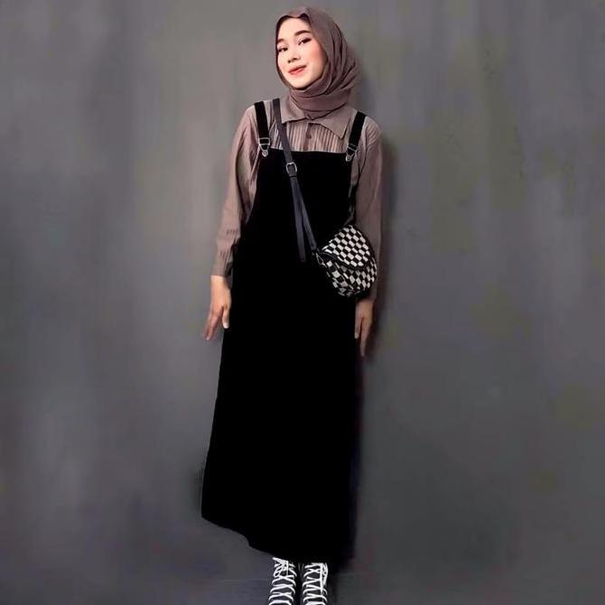 TERBARU Overall Jumpsuit Jeans Wanita Pocket Polos-Baju Kodok Denim-Overall Wanita Korean Style Jump
