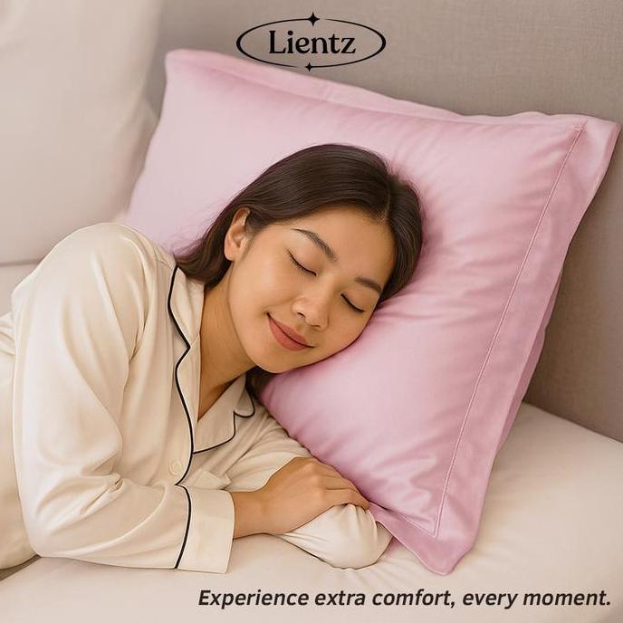 Putrabagoes_ - Sarung Bantal King Size Sutra Bambu Organik Tencel 60X90Cm - Tencel Pillow Case By Li