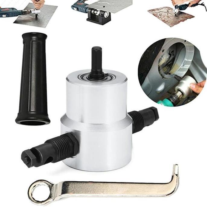 Alat Pemotong Plat Baja Dengan Bor Metal Nibbler Cutting