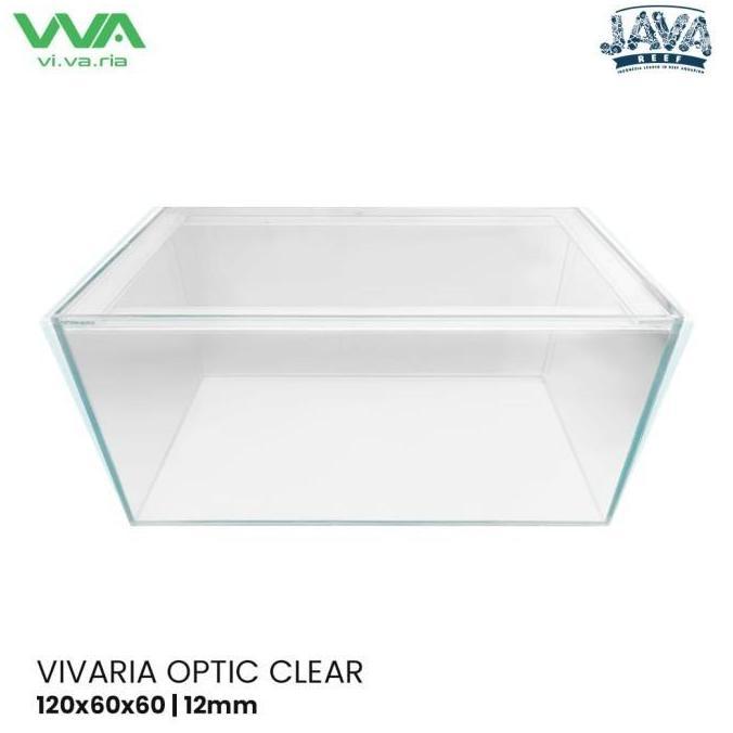 hanya disini] Aquarium Optic Clear 120x60x60 12mm +  PACKING KAYU  120cm