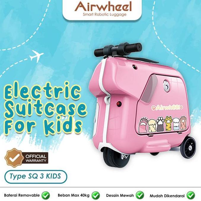 AIRWHEEL KOPER SQ3 MINI PINK ELEKTRIK UNTUK ANAK KABIN SIZE BISA JALAN