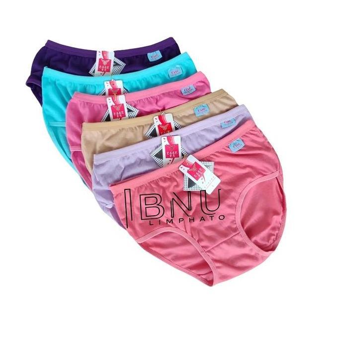 Pakaian Celana Dalam Anak ABG Remaja Perempuan Katun Polos Fashion Cewek - 6 Pcs, CD sempak