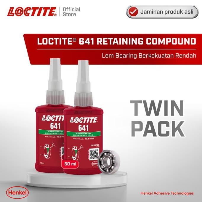 HENKEL LOCTITE 641 RETAINING COMPOUND LEM BEARING - 50 ML (TWIN PACK)