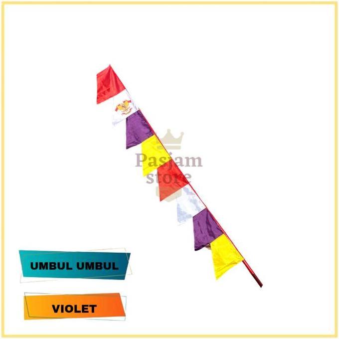 10 Pcs Umbul - Umbul Warna Warni 8 Gergaji Kain