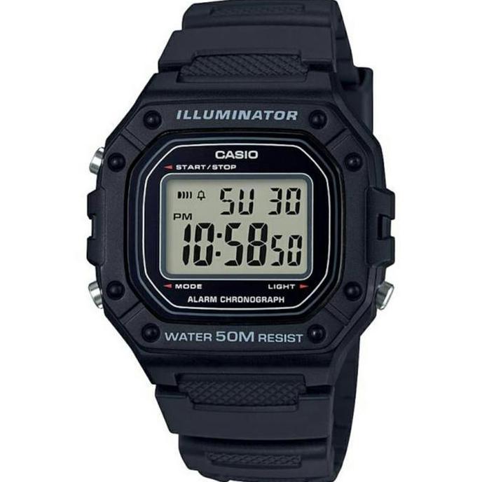 Jam Tanga Casio Digital W-218H-1A / W218H-1A Original & Garansi