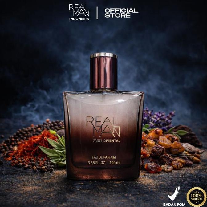Xoxo- Realman Pure Ental Eau De Parfum 100Ml Parfum Segar & Manis Dengan Aroma Lemon Ngi Pria Tahan 