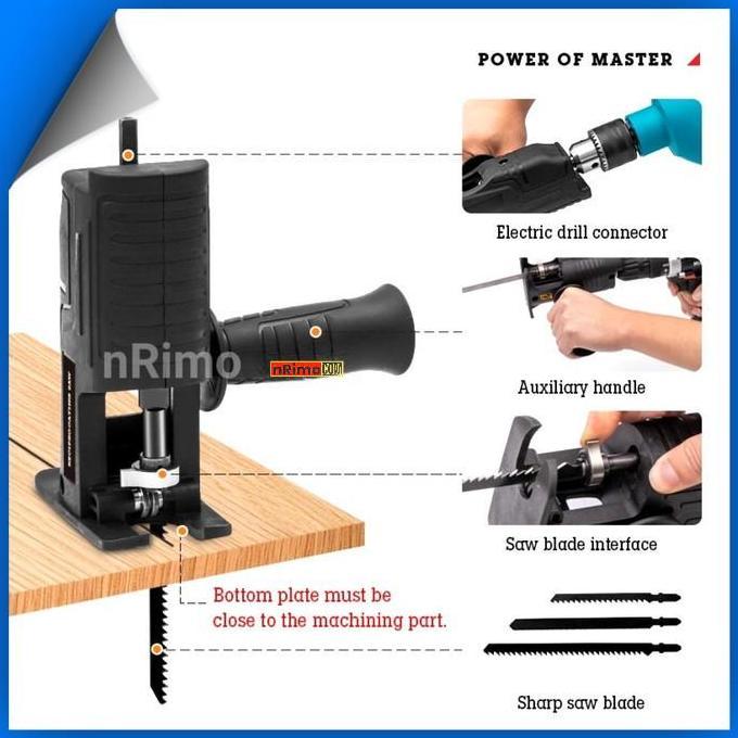Superkit- Mata Bor Gergaji Adaptor Bor Gergaji Konverter Bor Ke Gergaji Gerinda