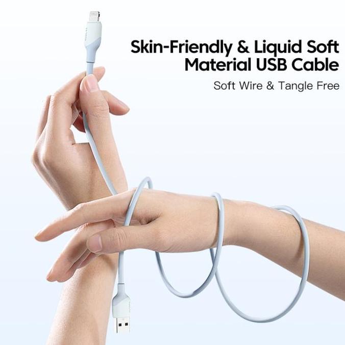 Tikacell- Kuulaa Kl-X58 Mfi Usb To Iphone Lhtning Soft Silicone Cable 1M