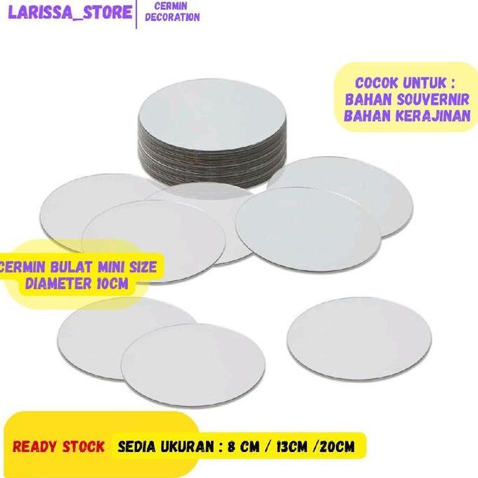 PREMIUM / CERMIN BULAT DIAMETER 10CM CERMIN MINI SIZE CERMIN BAHAN SOUVERNIR