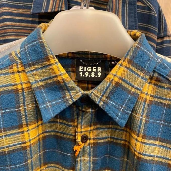 PREMIUM / EIGER KEMEJA FLANEL NORRIS FLANNEL SHIRT - BLUE