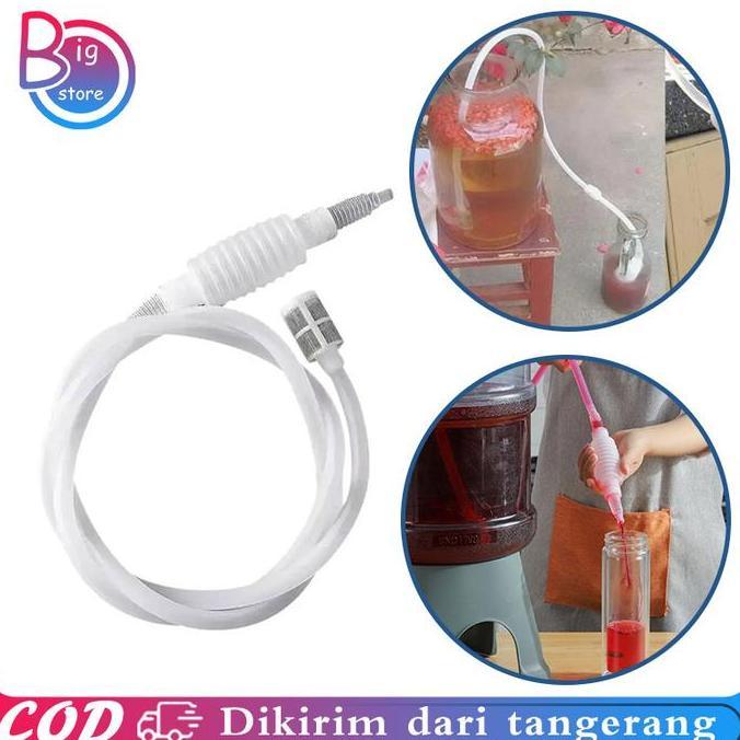 GABRIESEN Liquid Distiller Alkohol Bahan Plastik 2m Pembuatan Anggur Hand Siphon Tube Distiller Tube