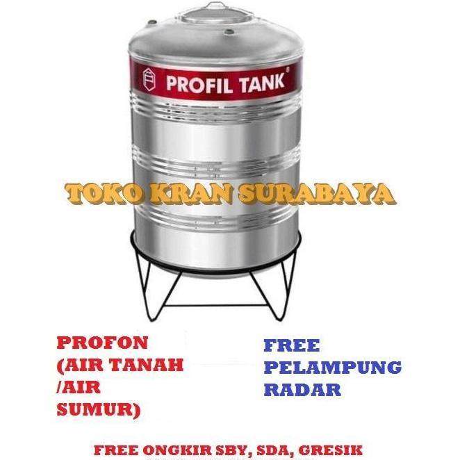 <<<<<] Tangki Air / Tandon Toren Stainless Profil Tank PROFON tipe PS-2500
