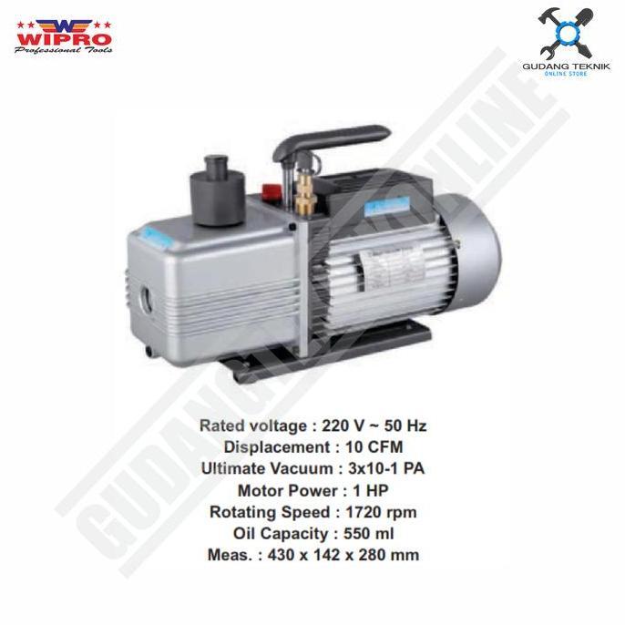 PEUNBIM Mesin Vacuum Pump WIPRO VP42 / Pompa Fakum Vacum Vakum WIPRO 1 HP