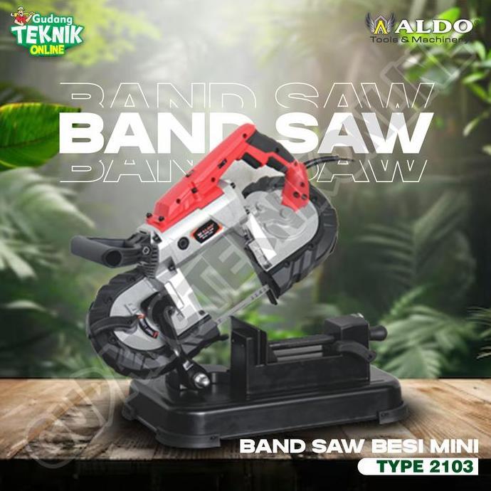 NABEEM Mesin Band Saw Besi Mini ALDO 2103 / Mesin Gergaji Band Bend Saw Besi - Mesin Band Saw Potong