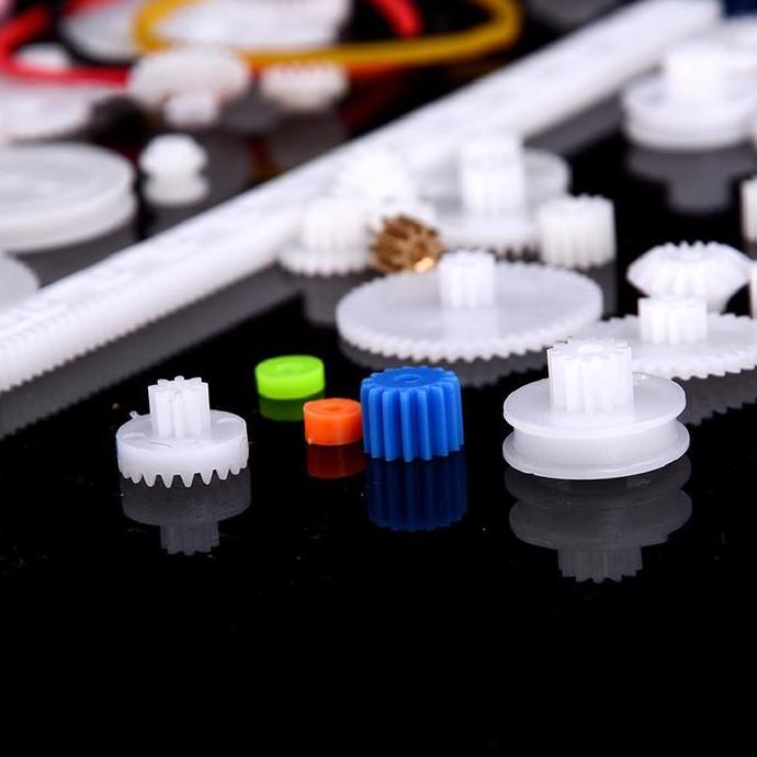 TAKLISHUU 75PCS/Set Gear Mainan Plastik / Roda Gigi Plastik / Gear Plastik Maina