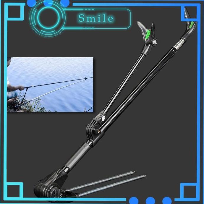 TAKLISHUU 1.7m Jagrak Pancing Stainless Bracket Joran Pancing Ikan Adjustable