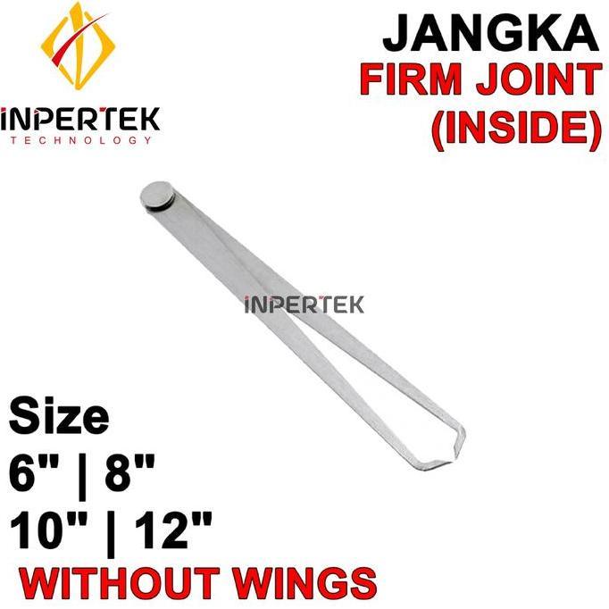RANMEU Jangka Besi 8" Jangka Dalam Jangka Bubut 8" Firm Joint Caliper 8 Inch