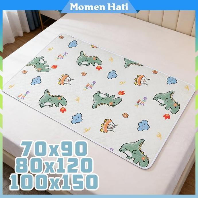 AYOBAKUL 100*150cm Reusable Mattress Protector Alas Ompol Dewasa / Alas Ompol Kartun Perlak Bayi Dew