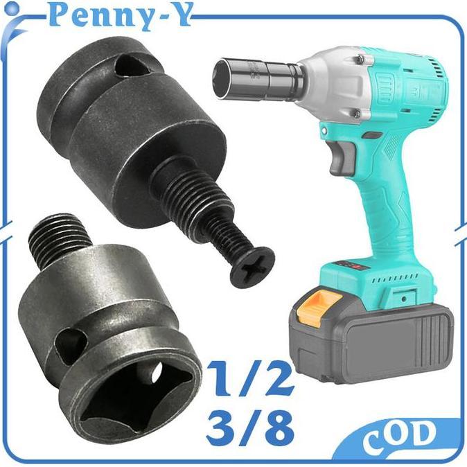 PODAMANS 2pcs Adaptor Chuck Bor Impact 1/2 3/8 Adapter Converter Impact To Chuck Bor Adapter Impact 