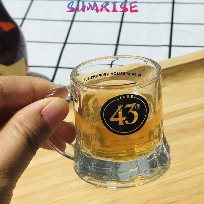YUTUSAKA 2pcs Soju Beer Cup Gelas Soju Kecil Shot Glass Gelas Wine Baekju Sloki Sake Gelas Soju Kore