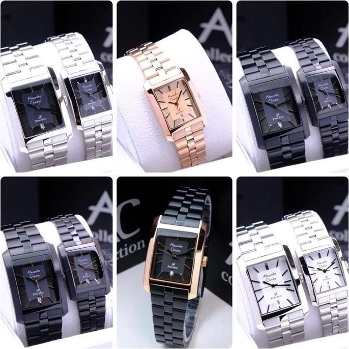 AC 1019 JAM TANGAN COUPLE ORIGINAL ALEXANDRE CHRISTIE AC1019
