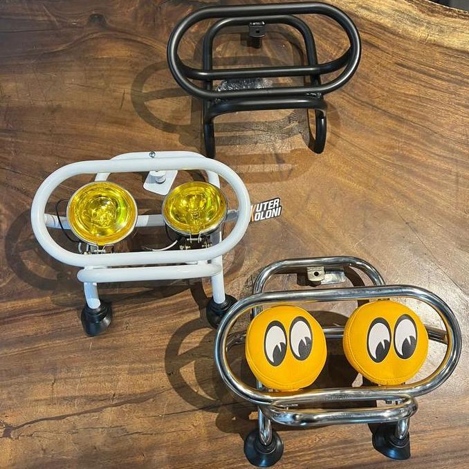 Front Rack Bullbar Foglamp Lampu Tembak Vespa Lx S Lxv 2V 3V 125 Iget