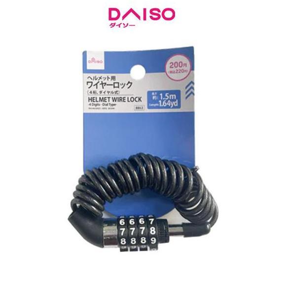 Daiso Helmet Wire Lock -4 Digits - Dial Type-