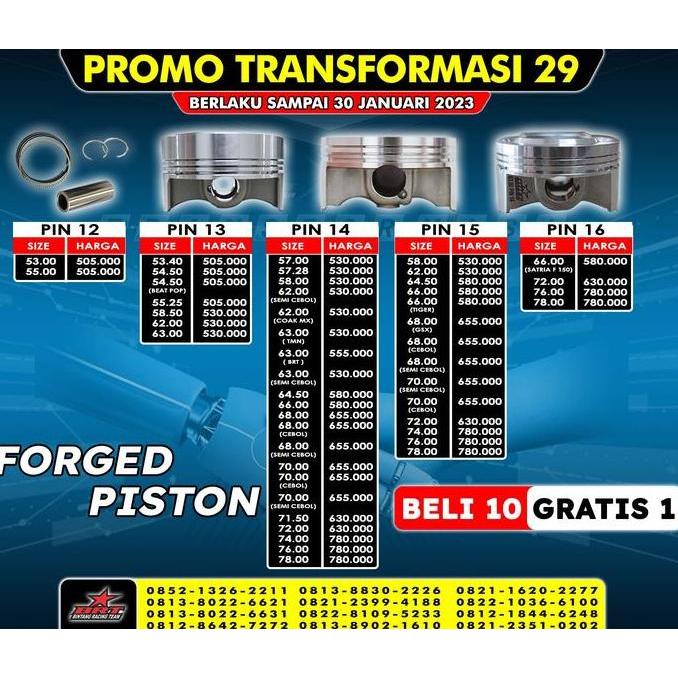 Forged Piston Pin 14 Brt