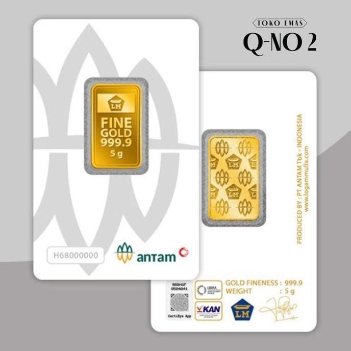 Logam Mulia LM Emas Antam 5g / 5 gram Certieye