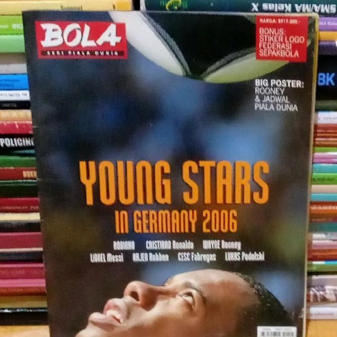Majalah Bola Seri Piala Dunia Young Stars In Germany 2006 Bonus Stiker+Big Poster&Jadwal Piala Dunia