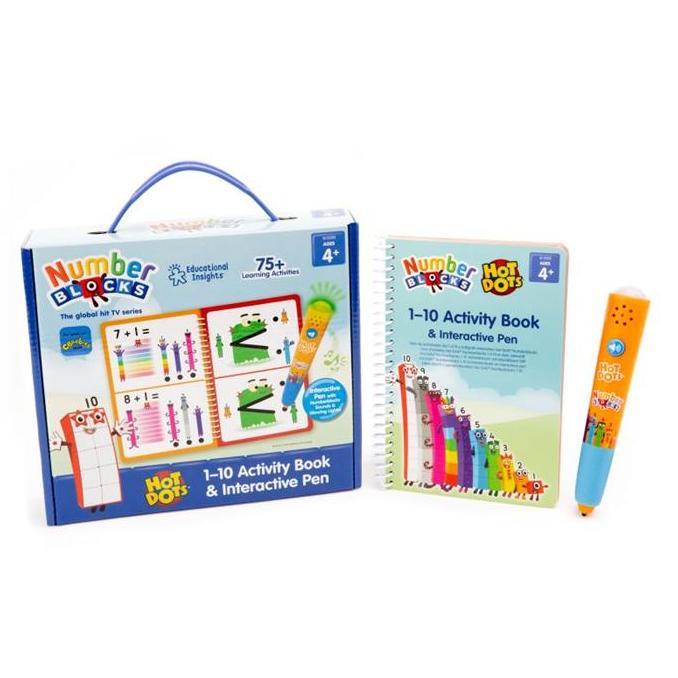 [ready] Educational Insights Hot Dots Numberblocks Activity Book & Interactive Pen, Interactive Lear