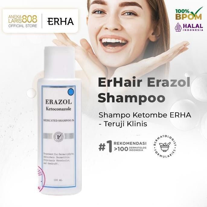 Curto - Erha Erazol Shampoo U/ Infeksi Jamur, Dermatitis Seboroik, Ketombe