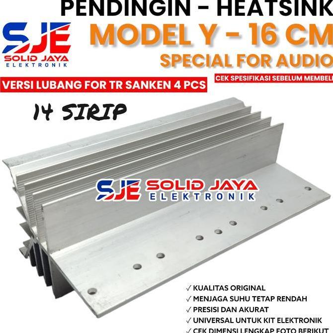PENDINGIN HEATSINK 4 TR SANKEN TRANSISTOR FINAL SANKEN BOR MODEL Y HEMAT