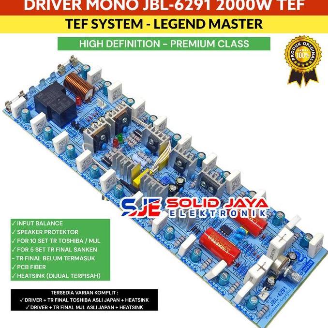 KIT SUPER DRIVER JBL 6291 JBL-6291 JBL6291 AMPLIFIER LAPANGAN TANPA TR HIGH QUALITY