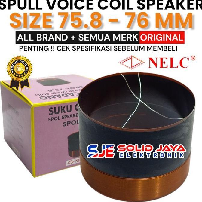 SPUL SPEAKER MULTI 75.8 MM 76MM 75,8 MM 76 MM SEPUL VOICE COIL SPOL SPOLL SPOOL SPULL NS1576 NS1576C