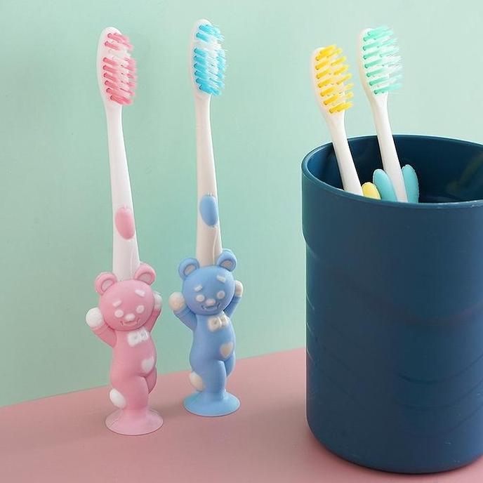 Set Sikat Gigi Anak Double Care Extra Soft Beruang T Murah Mulut isi 4 pcs