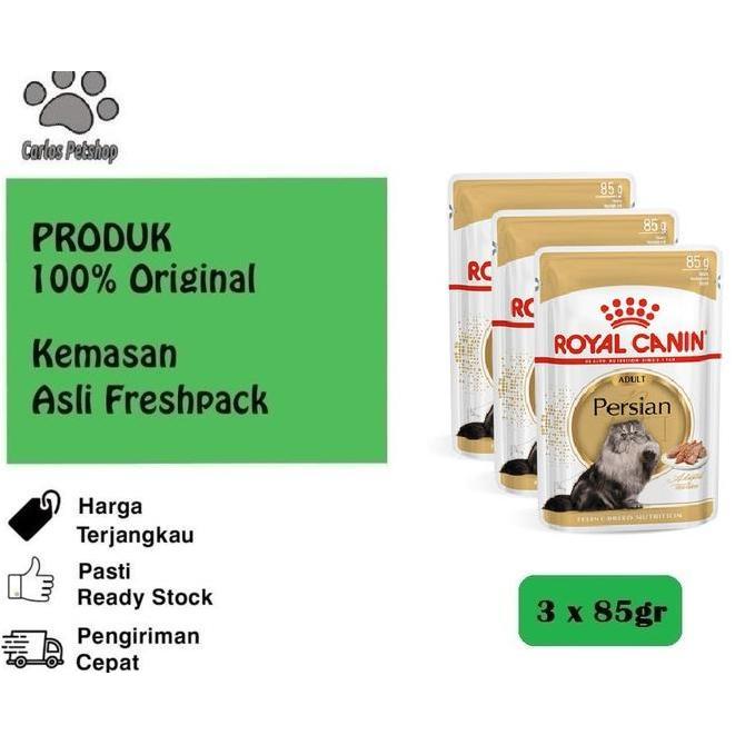 Gato - Royal Canin Adult Persian 3X85Gr / Sachet - Harga Promo
