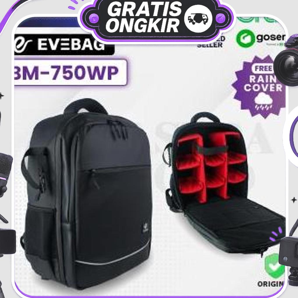 Evebag Bm-750Wp Tas Kamera Backpack Waterproof Bm 750 Wp
