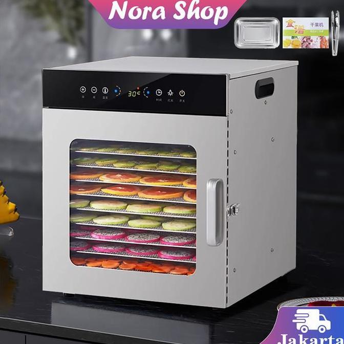 ATHHINE Mesin Pengering Buah Dan Sayuran 10 Trays Mesin Pengering Makanan Untuk Rumah Oven Pengering