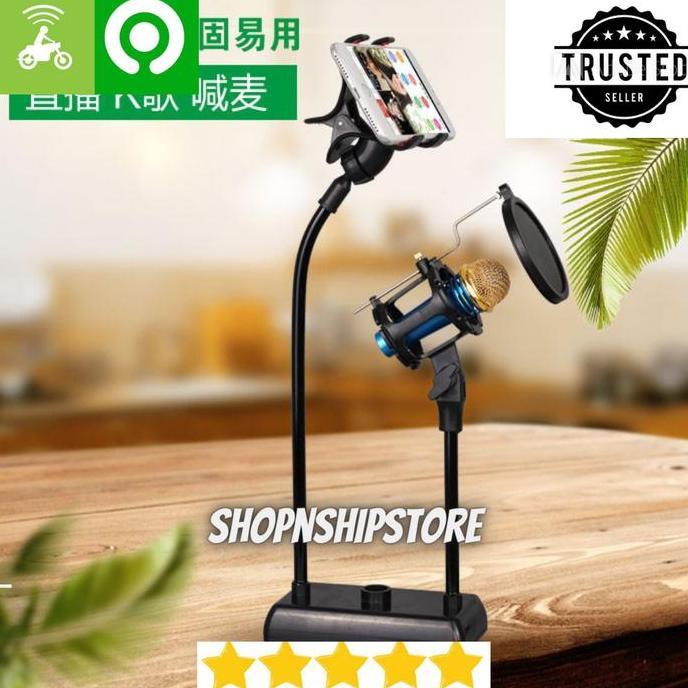CHONELIO HOLDER 2 IN 1 MULTIFUNGSI / Vlogger Set