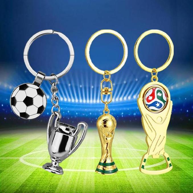 BEZEIN Gantungan Kunci Piala Dunia Mini Trofi UCL Ballon D'or La Liga Copa del Rey