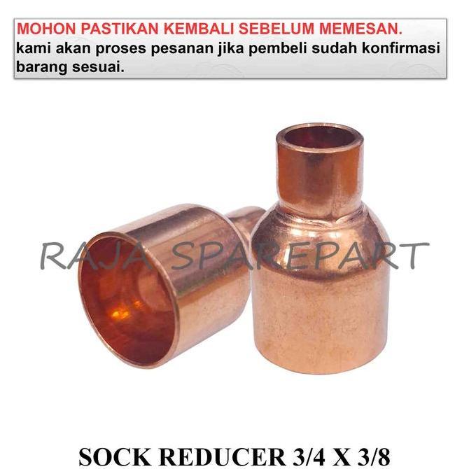 SOCK PIPA TEMBAGA / SOCK REDUCER AC TEMBAGA / SOCK REDUCER 3/4 X 3/8 RSP27