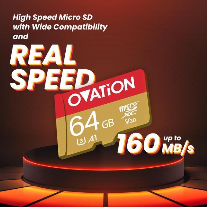 OVATION Micro SD 64GB / 128GB / 256GB Memory Card Extreme Microsd U1 U3 A1 UHS-I UHS-III UHS I UHS I